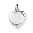 Sterling Silver To My Bridesmaid Heart Disc Charm