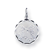 Sterling Silver Wedding Bells Disc Charm