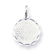 Sterling Silver A Date To Remember Disc Charm