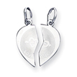 Sterling Silver 2-Piece I Love You Disc Charm