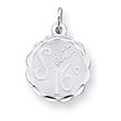 Sterling Silver Sweet Sixteen Disc Charm