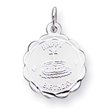 Sterling Silver Happy Birthday Disc Charm