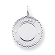 Sterling Silver Happy Birthday Disc Charm