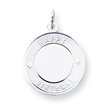 Sterling Silver Happy Birthday Disc Charm