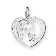 Sterling Silver # 1 Mom Charm