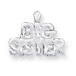 Sterling Silver Big Sister Charm