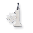 Sterling Silver # 1 Charm