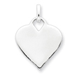 Sterling Silver Polished Heart Charm