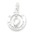 Sterling Silver Our Engagement Charm