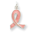 Sterling Silver Enamel Ribbon Charm