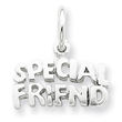 Sterling Silver Special Friend Charm