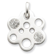 Sterling Silver Swarovski Crystal Flower Pendant