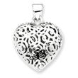 Sterling Silver Puffed Heart Pendant