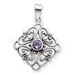 Sterling Silver Amethyst Pendant