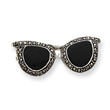 Sterling Silver Marcasite And Onyx Sunglass