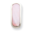 Sterling Silver Pink Mother Of Pearl Slide