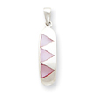 Sterling Silver Pink Mother Of Pearl Pendant