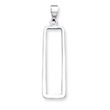 Sterling Silver Rectangle Pendant