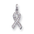 Sterling Silver CZ Charity Pendant