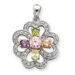 Sterling Silver CZ Pendant
