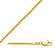 10K 1.20mm Diamond Cut Rope Chain