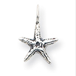 Sterling Silver Antiqued Starfish Pendant