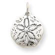 Sterling Silver Antiqued Sand Dollar Charm