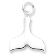 Sterling Silver Whale Tale Charm