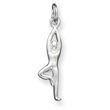 Sterling Silver Polished Yoga Charm