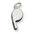 Sterling Silver Polished Whistle Charm