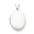 Sterling Silver Polished  2-Frame Oval Locket