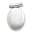 Sterling Silver Oval Slide Locket