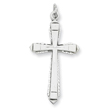 Sterling Silver Satin Cross Pendant
