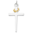 18K Gold Plated Sterling Silver Cross Pendant