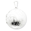 Sterling Silver Diamond-Cut Domed Locket