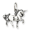 Sterling Silver Antiqued Unicorn Charm