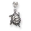 Sterling Silver Antiqued Turtle Charm