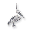 Sterling Silver Antiqued Pelican Pendant