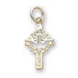 Sterling Silver Dove Cross Charm