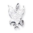 Sterling Silver Diamond Cut Eagle Charm