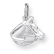 Sterling Silver Horse Head With Bridle Charm