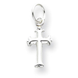 Sterling Silver Fleur De Lis Cross Charm