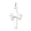 Sterling Silver Draped Cross Charm