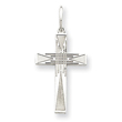 Sterling Silver Laser Designed Cross Charm