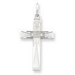 Sterling Silver Laser Designed Cross Pendant