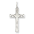 Sterling Silver Laser Designed Cross Pendant