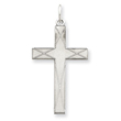 Sterling Silver Laser Designed Cross Pendant