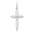 Sterling Silver Laser Designed Cross Charm