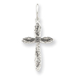 Sterling Silver Laser Designed Cross Charm