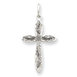 Sterling Silver Laser Designed Cross Pendant